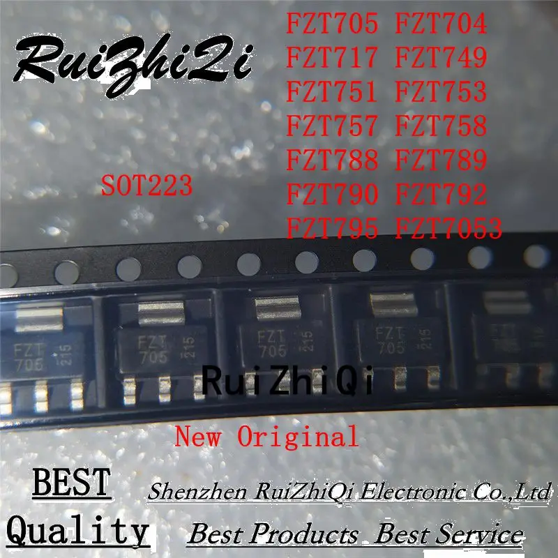 NEW 10PCS/LOT FZT705 FZT704  FZT717 FZT749  FZT751 FZT753  FZT757 FZT758 FZT788 FZT789  FZT790 FZT792  FZT795 FZT7053 SOT223