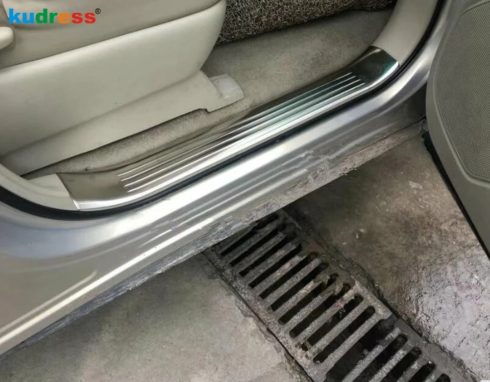 Door Sill Scuff Plate Cover Trim For Toyota Estima Previa Tarago 2016 Stainless Welcome Pedal Protector Guard Car Accessories