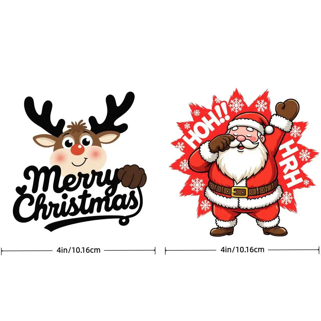 Christmas Santa Reindeer Sticker 1PC Cute Snowflake Vinyl Decal Waterproof Self Adhesive Car Window Motorcycle Decor