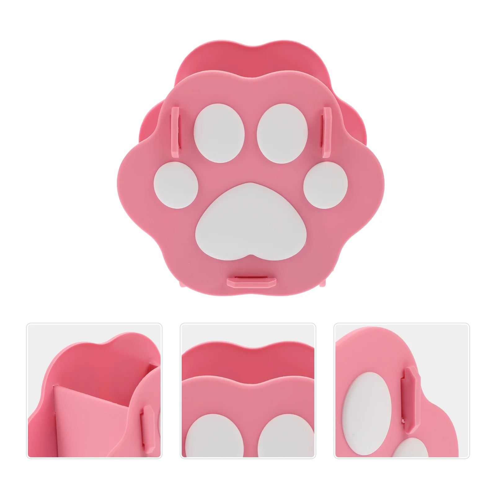 Cat Claw Pen Holder Brush Pot Desktop Organizer Cartoon Adorable Pink Lovely Paw Student