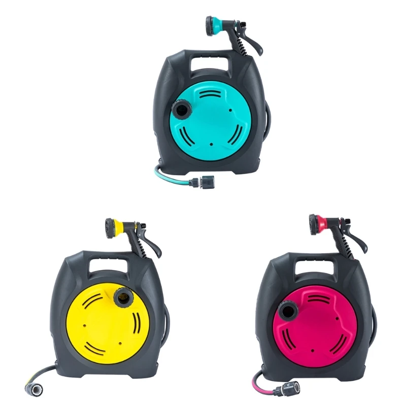 

Retractable Hose Reels Desk Portable Garden Hose Reels Water Hose Reels for Garden Watering and Auto Car Washing Tool