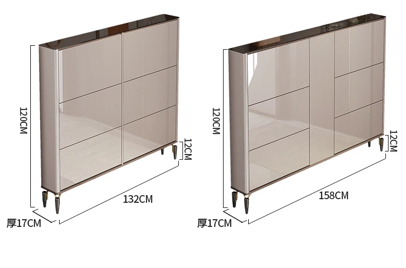 Ultra-thin shoe cabinet at the door of the home, and narrow indoor 17cm, new 2024 explosion outside the door corridor with