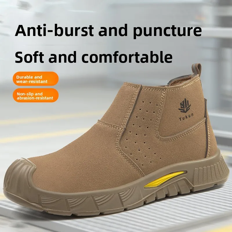 men's-safety-work-shoes-steel-toe-anti-impact-lightweight-breathable-wear-resistant-construction-site-slip-on-shoes