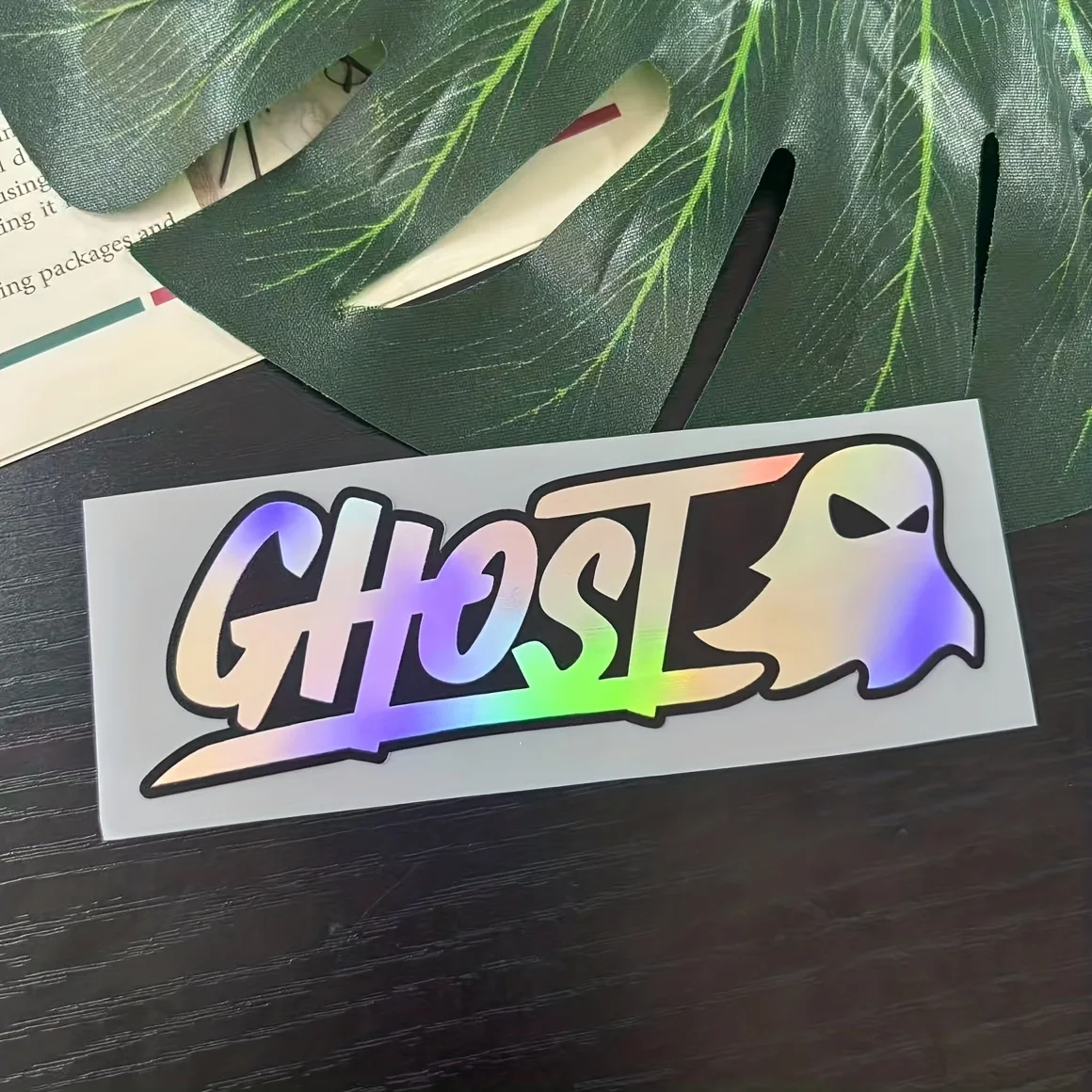 1 “Ghost” motorcycle decal, waterproof vinyl sticker, suitable for DIY customization of motorcycle front fairings