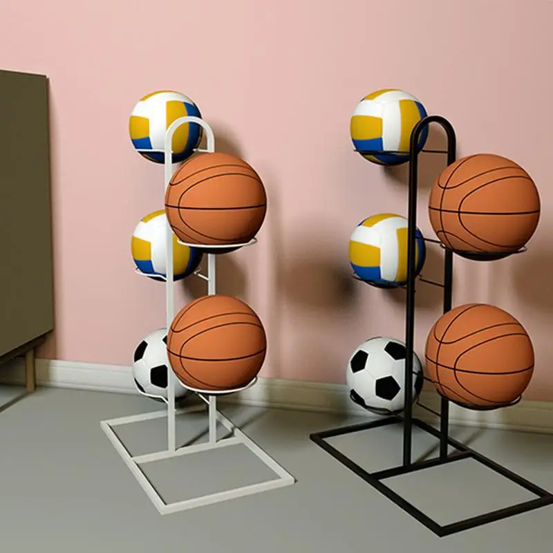 Basquete Armazenamento Rack Para Crianças, Cesta De Futebol, Indoor Put, Jardim De Infância, Voleibol Stand, Household Holder