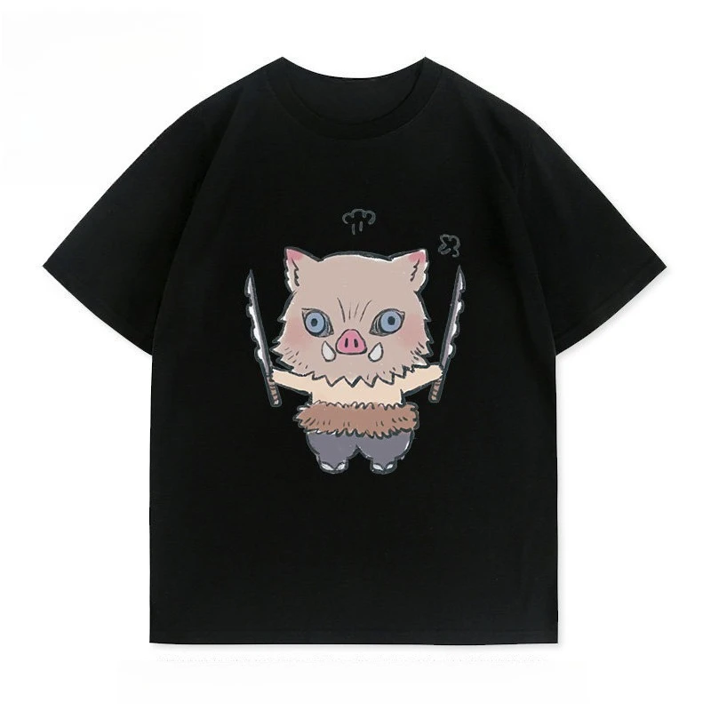 2026 Neues Demon Slayer Q-Version Print T-Shirt Kurzarm-T-Shirt Herren- und Damen-T-Shirt Sport Fitness Herren-T-Shirt