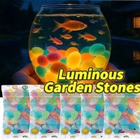 100-1000 Pcs Luminous Rock, Stone Luminous Dark Garden Pebbles, Sidewalk Fish Tank Decoration, Aquariums, Fish Tanks Loom 2