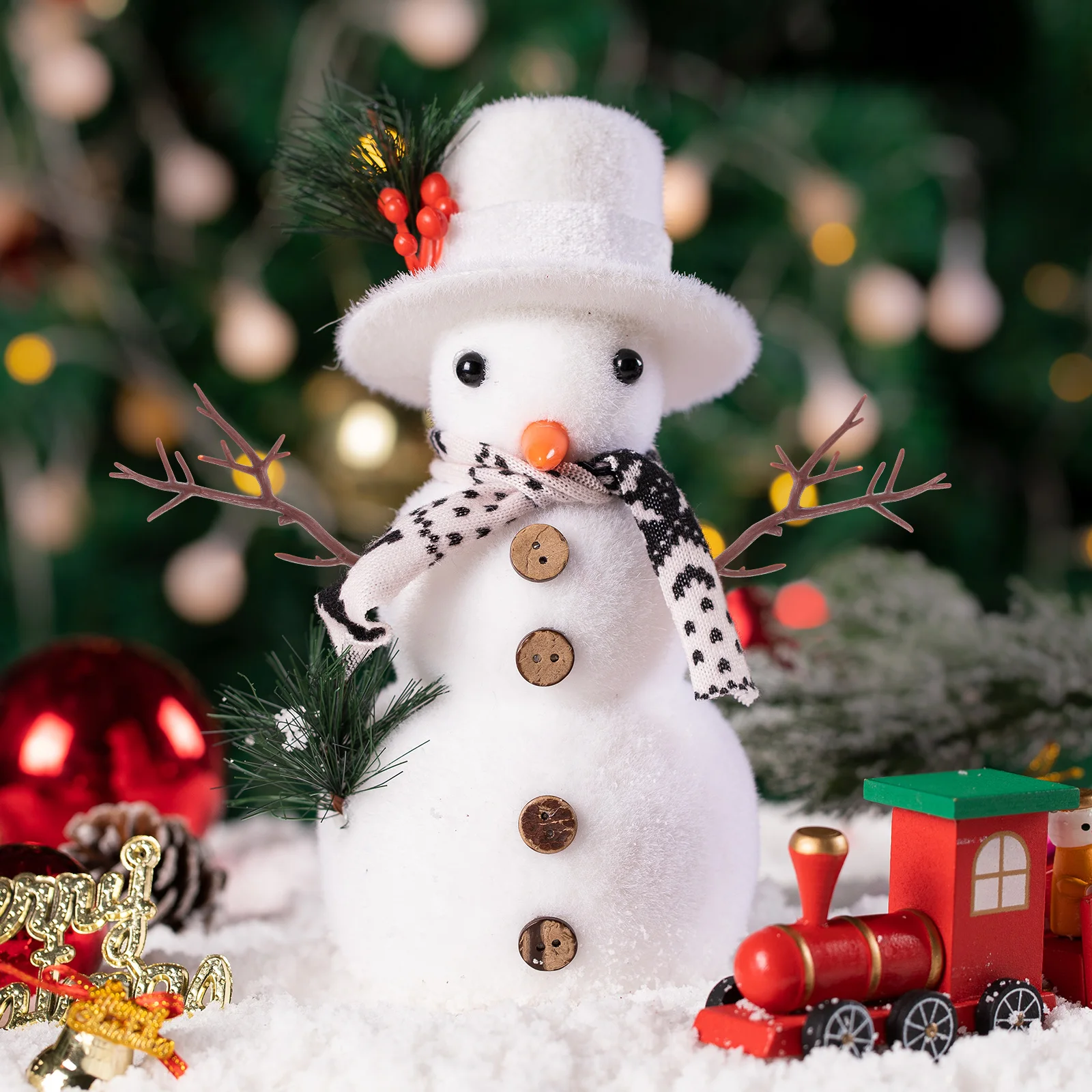 

10 Pcs Artificial Antler Branches 12CM Plastic Christmas Snowman Arm DIY Decor Dried Tree Stems Vase Filling Home Table