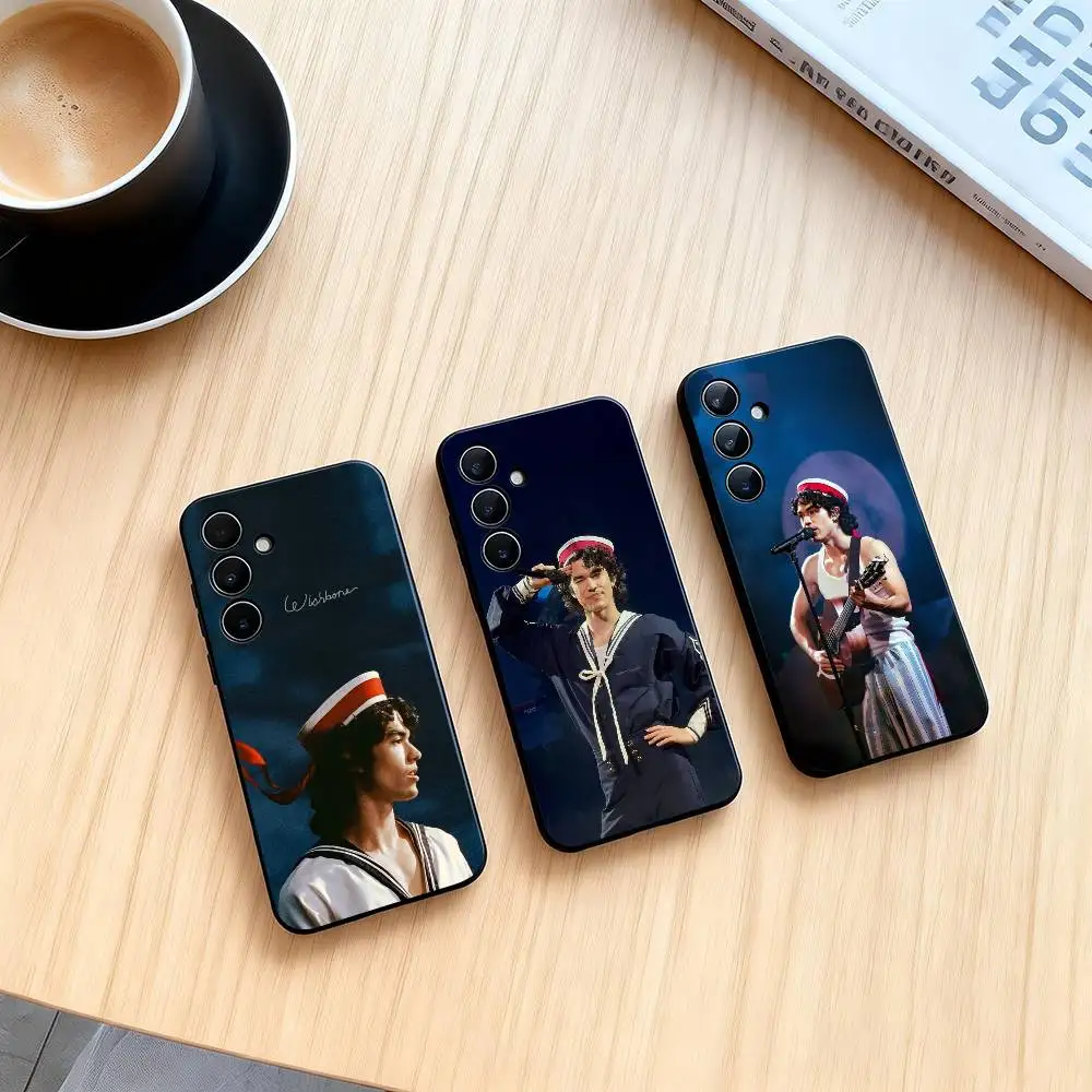 Conan Gray S-Singer Phone Case Black Silicone Soft For Samsung Galaxy A73,A72,A71,A70,A53,A52,A51