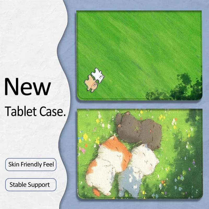 

Cute Bear Cartoon Art Cat Frog Gift For Samsung Galaxy Tab A7 A A8 A9 A11 S6 S11 10.1 10.4 10.5 Inch Lite PLus Soft Tablet Case