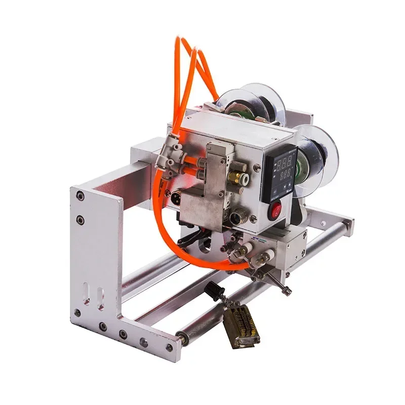 

New Upgrade Pneumatic Color Belt Synchronous Tracking Coder Production Date Fast Pneumatic Intermittent Small Manual Adjustable