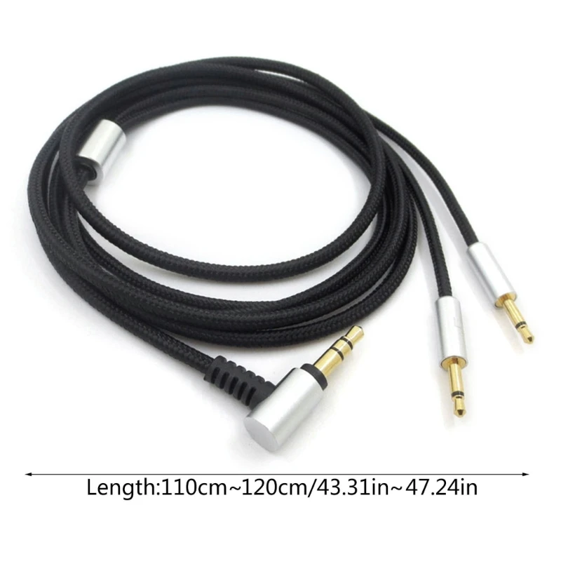 E56B Earphone Cable for HD202 HD212 Audios Cord with Tuning Function Headset Line