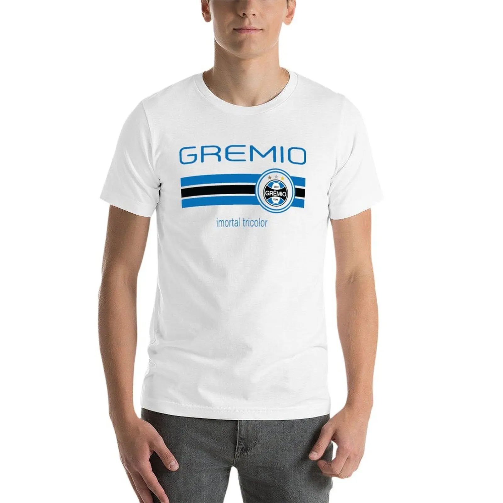 السلسلة أ - Gremeio (Away White) تي شيرت رجل تي شيرت فاخر رجل التي شيرت تي شيرت