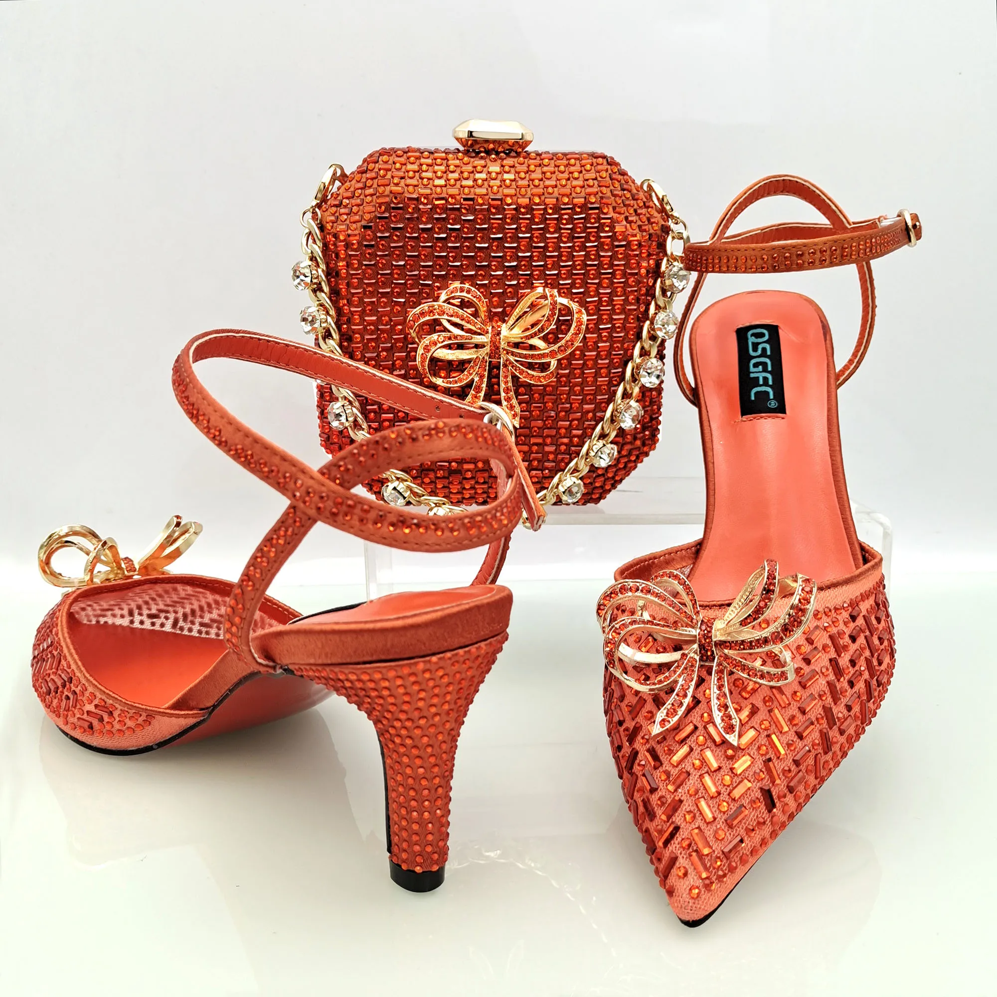 

Doershow Women Shoes and Bags To Match Set Italy Party Pumps Italian Matching Shoe and Bag Set for Party shoes! HDA1-28