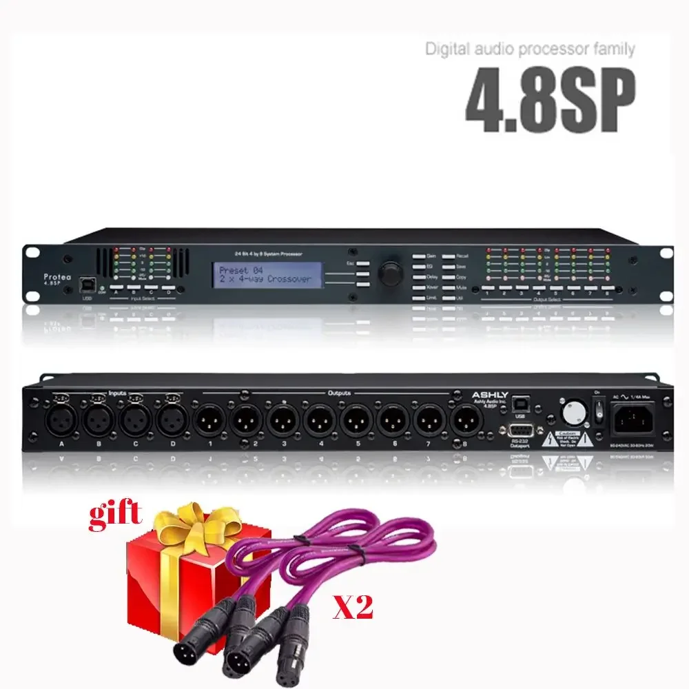 Dsp Audio Speaker Management Processor 4 In 8 Out Audio Effects Processor Professional Digital Processor Audio