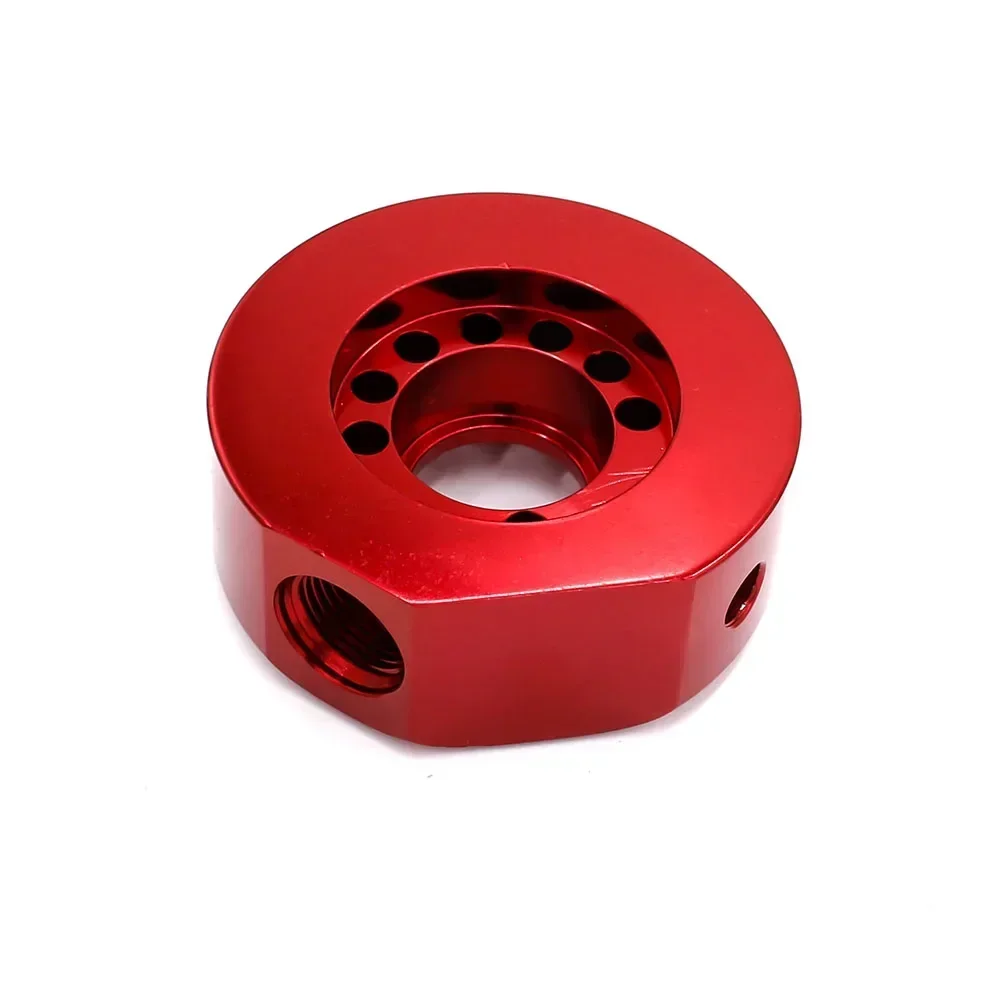 For Honda Civic 1988‑1991 B20 Vtec Engine Oil Filter Cooler Sandwich Plate Adapter Fuel Line Hose Performance Auto Parts view 6