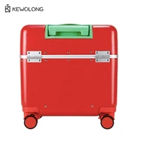 Red Apple Print 20 Inch Aluminum Frame Carry On Luggage, Lightweight Hardside Spinner Suitcase with Lock for Travel 2