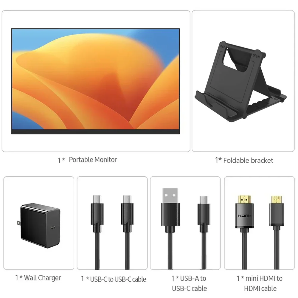 Bimawen 18 Inch 1.5K 120Hz Portable Monitor 16:10 DCI-P3 500Nit Display IPS Gaming Screen For PC Laptop Phone Xbox PS4/5 Switch - Image 6