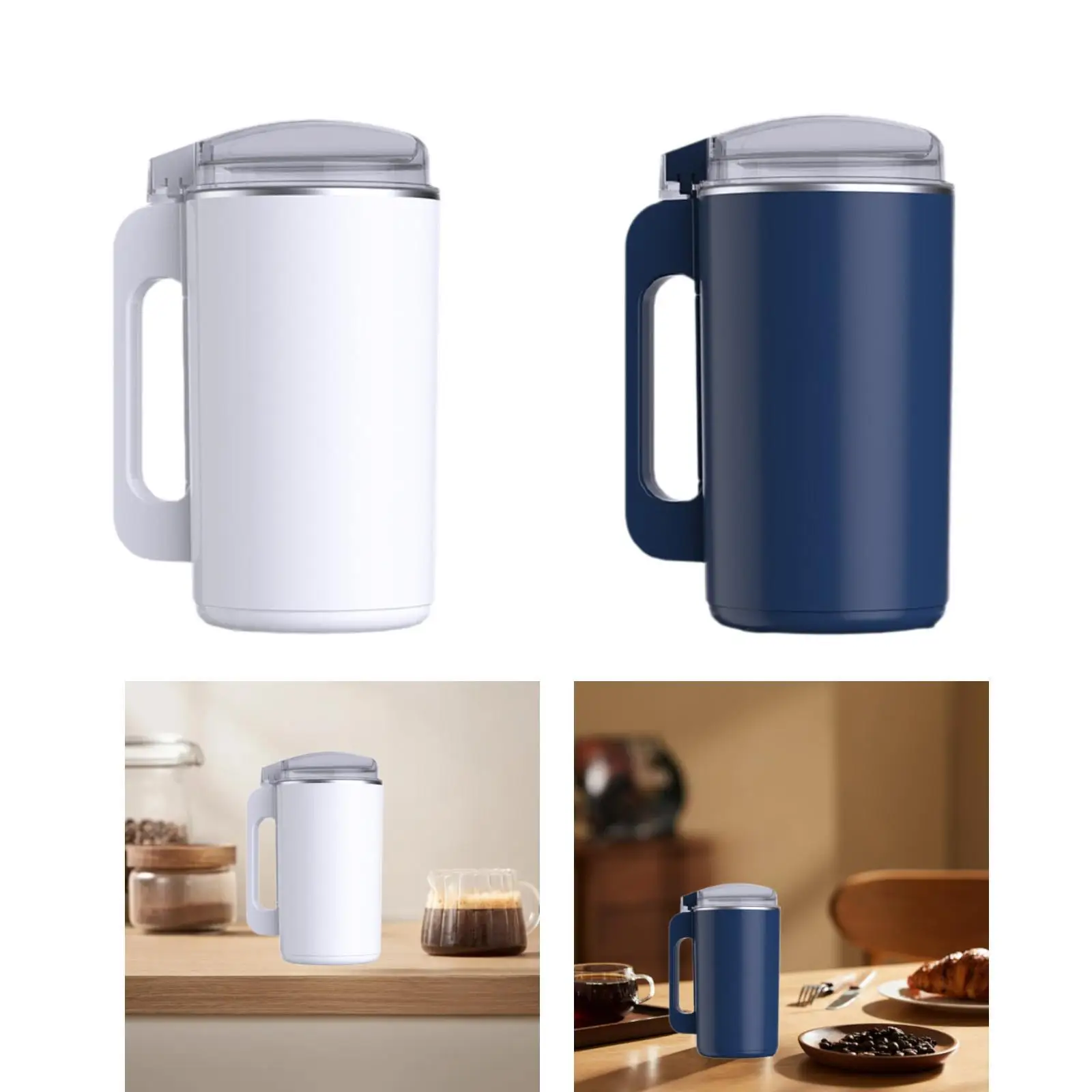 Мельница для зерна, прозрачная крышка, дизайн ручки, легко носить с собой, кухонный комбайн, машина для разбивания для домашнего офиса, кафе, кухонных бобов