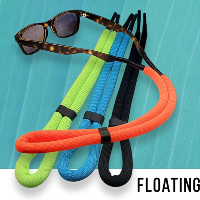 3Pcs Colorful Floating Foam Chain Eyeglasses Straps Sunglasses Chain Sports Anti-Slip String Glasses Ropes Cord Holder Swimming