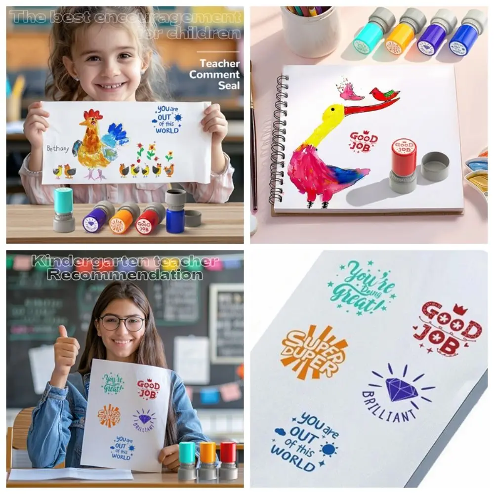التحبير التلقائي تعليق المعلم ختم النسخة الإنجليزية ختم السلوك التعليمي الحافز تشجيع ملون #3