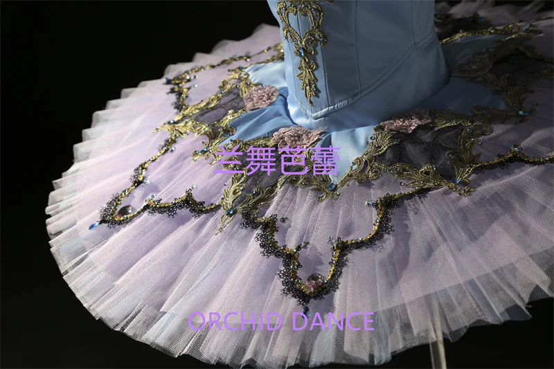 Creative Design High Quality Professional Custom Size Classical Adult Girls Pink Sky Blue Bird Ballet Tutu Costumes