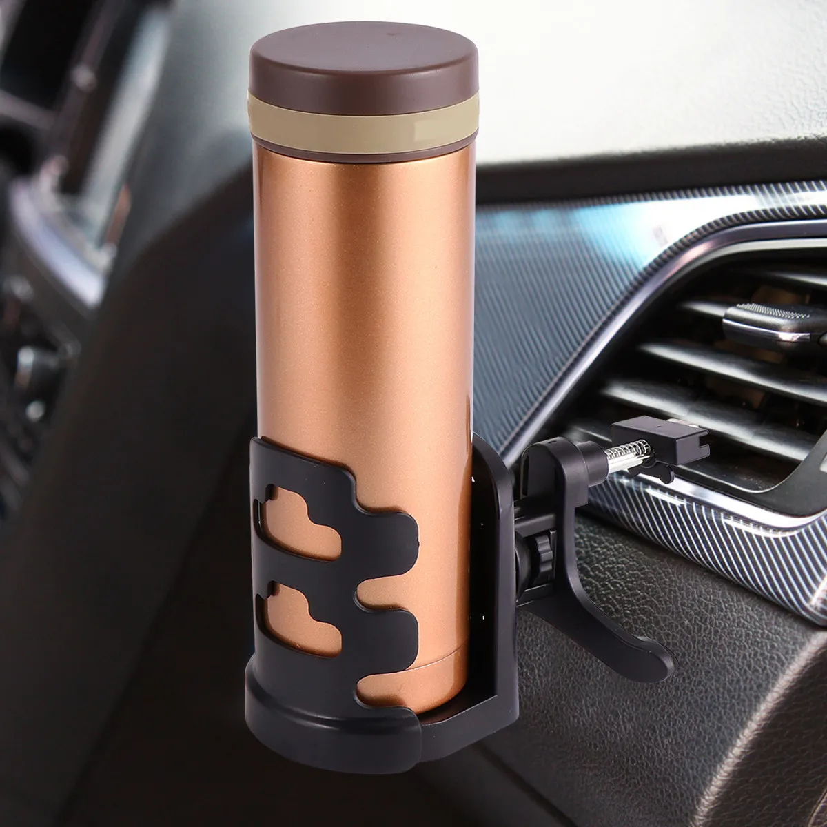 

Универсальный автомобильный держатель для напитков на воздуховод (1 шт.) для банок, бутылок и стаканов диаметром 60-80 мм, надежная клипсовая подставка для напитков, держатель для стаканов в автомобиль