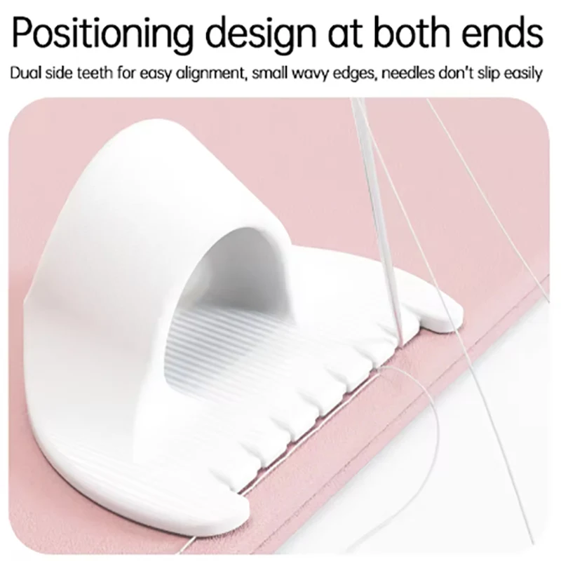 2-10Pcs DIY Hand Sewing Edge Lockstitch Stencil Accessories Home Fabric Thimble Device 3/4mm Spacing Plastic Sewing Aids