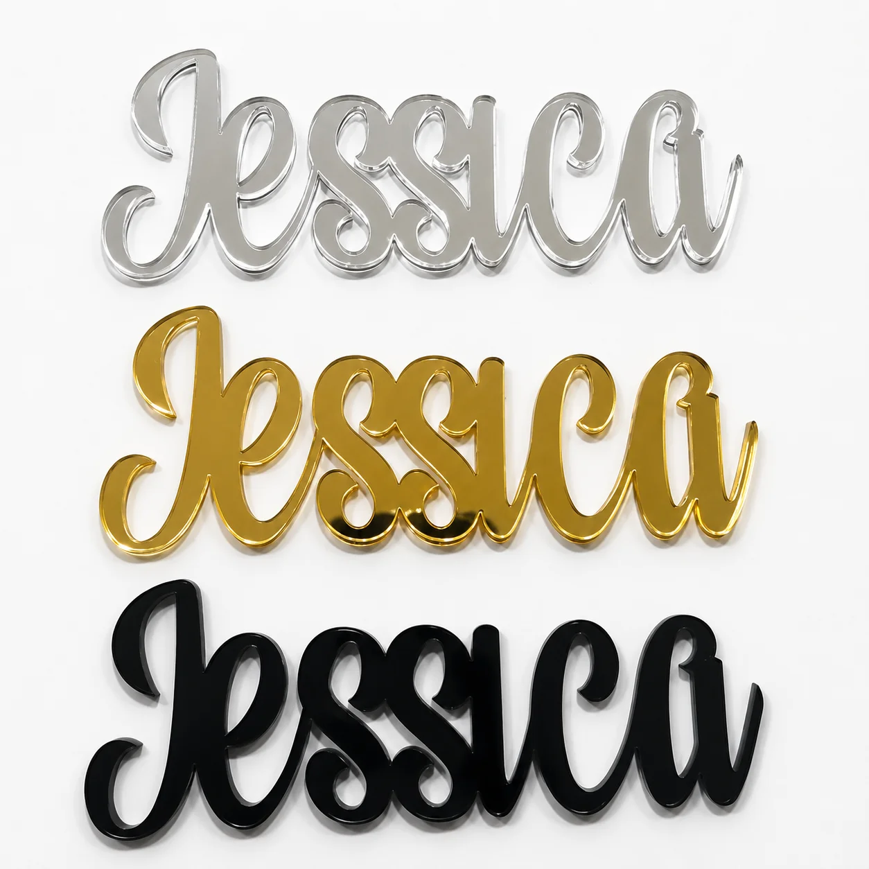 Custom Acrylic Name Sign Personalized Mirror Letter Plaque for Wedding Party Table Decor Baby Shower Gift Birthday, Home Decor