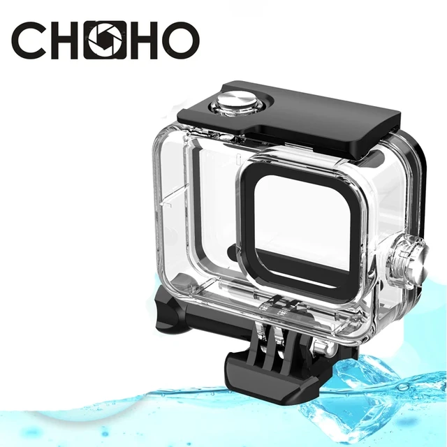 For Gopro 8 Waterproof Housing Case Diving 60M Cover Protective Shell  Underwater Box For Go pro Hero 8 Black Camera Accessories - AliExpress