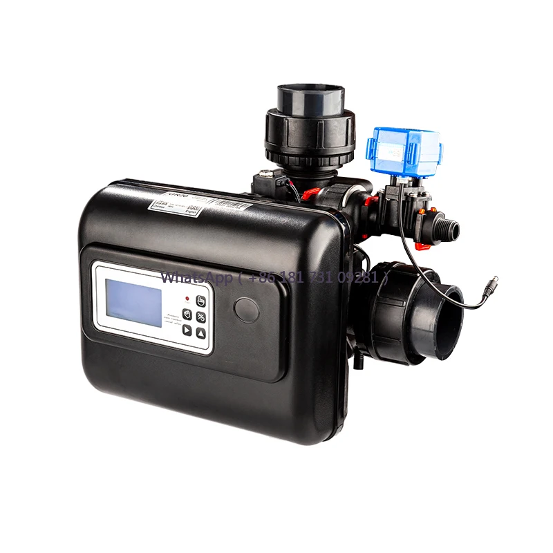 

1pcs 25t/h 458 Communication LCD Display Brine Flowmeter Domestic Water Treatment Softening Valve 220v Engine Core 1 Year