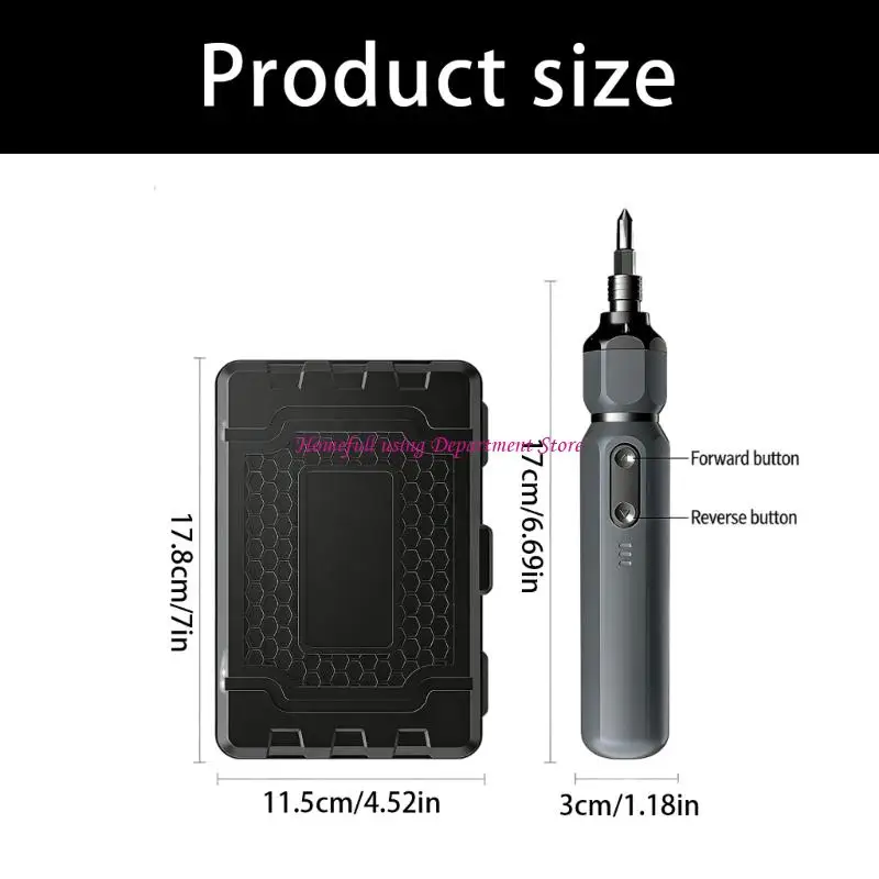 

9.8V Cordless Screwdriver Manual Electric Handle For Furniture Assembly