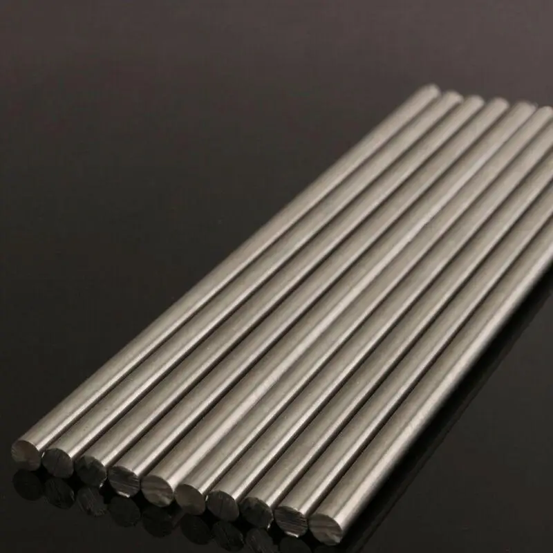 1-5pcs 500MM Titanium Ti Grade 2 Gr.2 GR2 Rod Round Bar, Diameter 3mm to 18mm