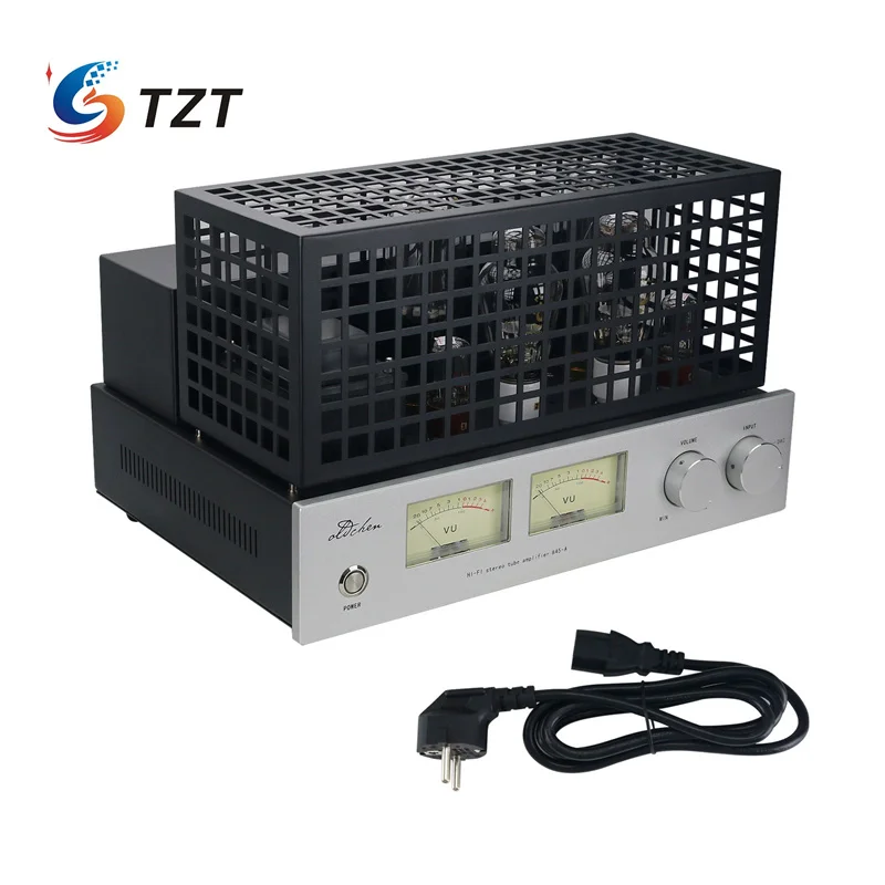 

TZT LaoChen 845-A Tube Amplifier HIFI Single-Ended Class A 300B 6SN7 Driver Flagship Lamp Amp Standard/ Upgraded Version