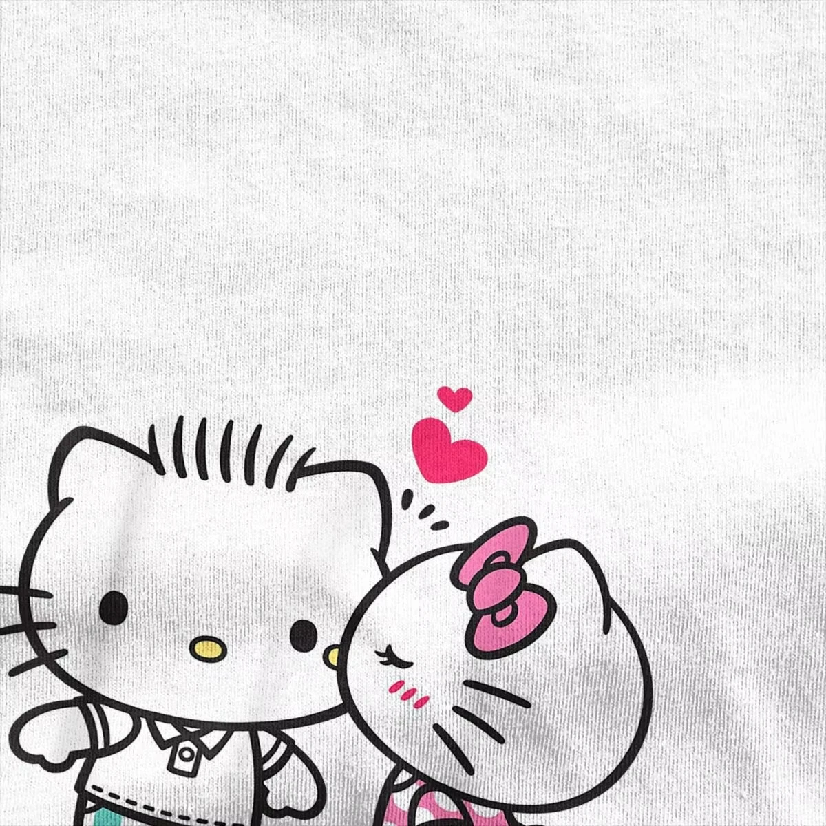 Hello Kitty Dear Daniel Valentine T-Shirts Men Women Humorous 100% Cotton Tee Shirt O Neck Short Sleeve T Shirt 4XL 5XL Clothes