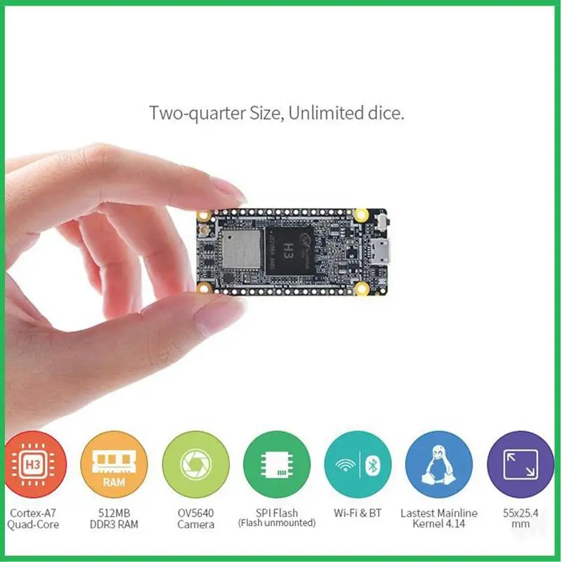 

For Nanopi DUO2 Development Board +Micro-USB Cable+Antenna 512M DDR3 Allwinner H3 Wifi Bluetooth Ubuntu Core Iot Module Kits
