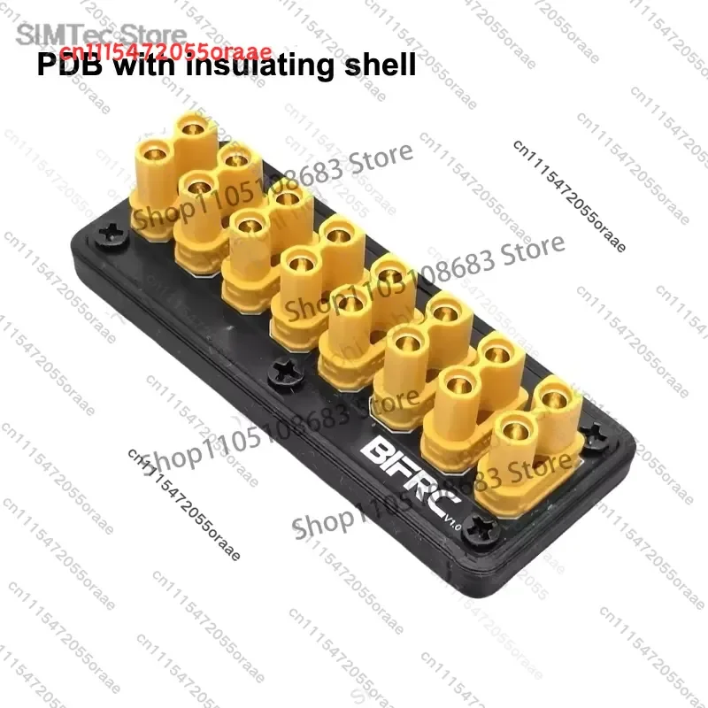 100A Load Current Power Distribution Board 8-channel XT30 Plug Output Terminals 53x19mm Mini PCB for RC Car Boat DIY