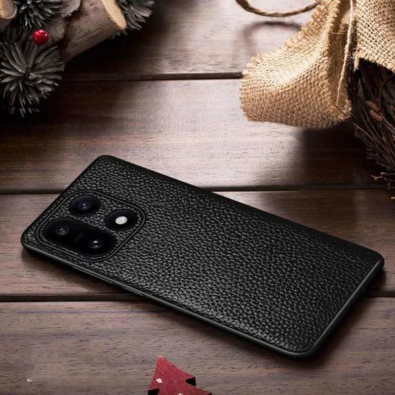 Case For OnePlus 15 Luxury PU leather Textured Anti drop Shell Back Cover For One Plus 15 Phone Case OnePlus15 5G