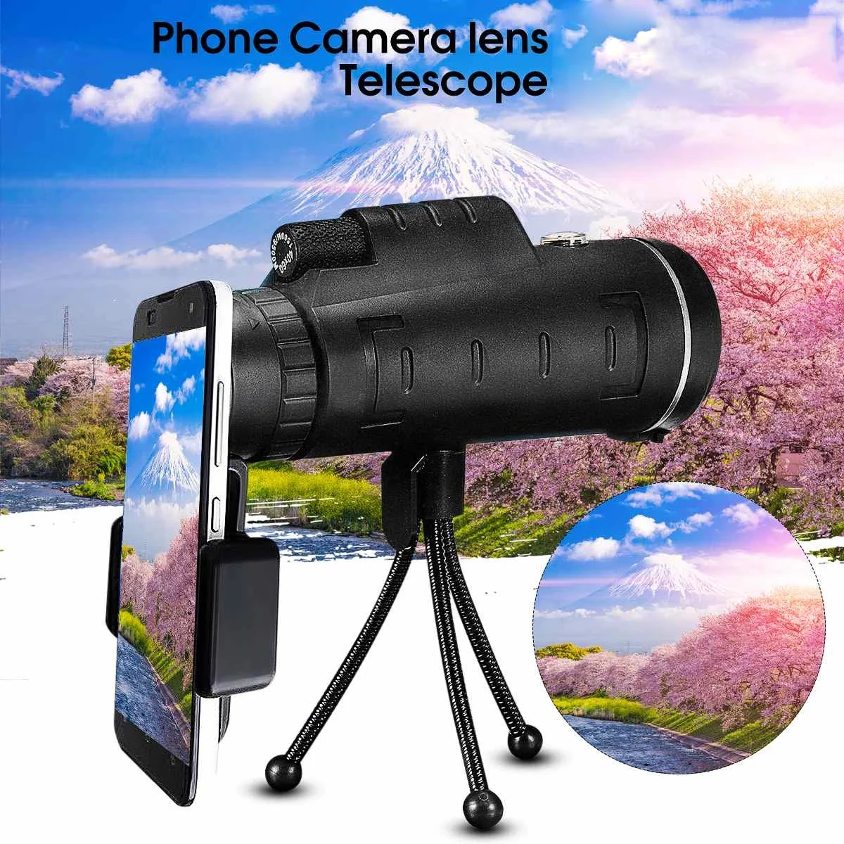 

mobile phone Macro lens for phone 40X60 Zoom Telescope Monocular Super Cellphone Macro Lenses for Huawei xiaomi iphone 6 7 8 11