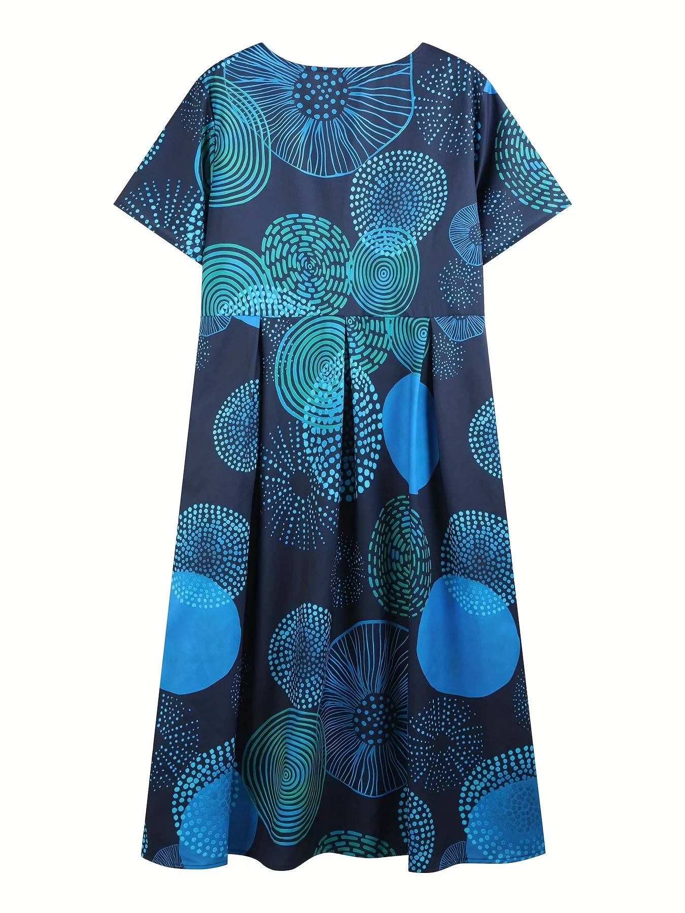 فستان نسائي منسوج كبير الحجم باللون الأخضر الزمردي كاجوال بوهيمي ماكسي صيفي على شكل حرف a لون أخضر زمردي ملابس كاملة الطول #3