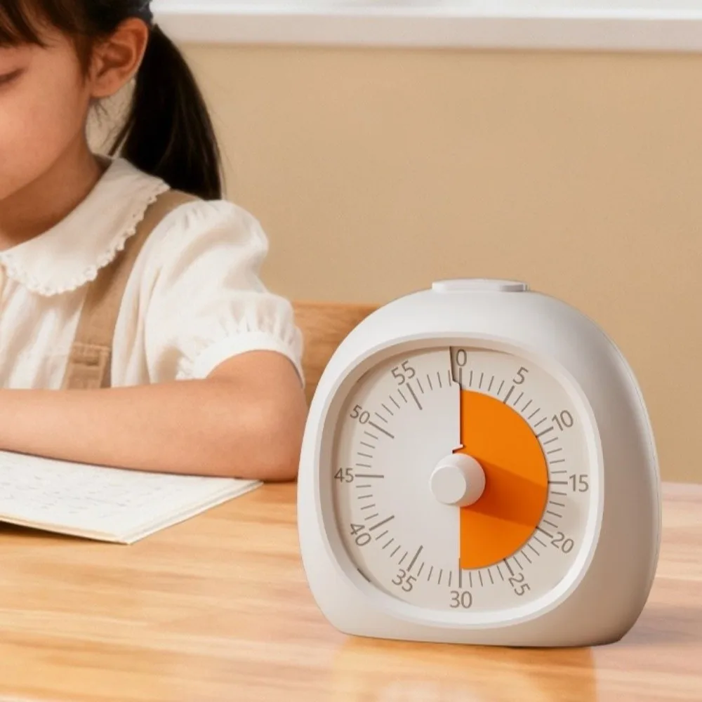 Fashion Plastic Visual Timer Silent Focus Aid Study Timer 60 Minute Countdown Timer Kids Study