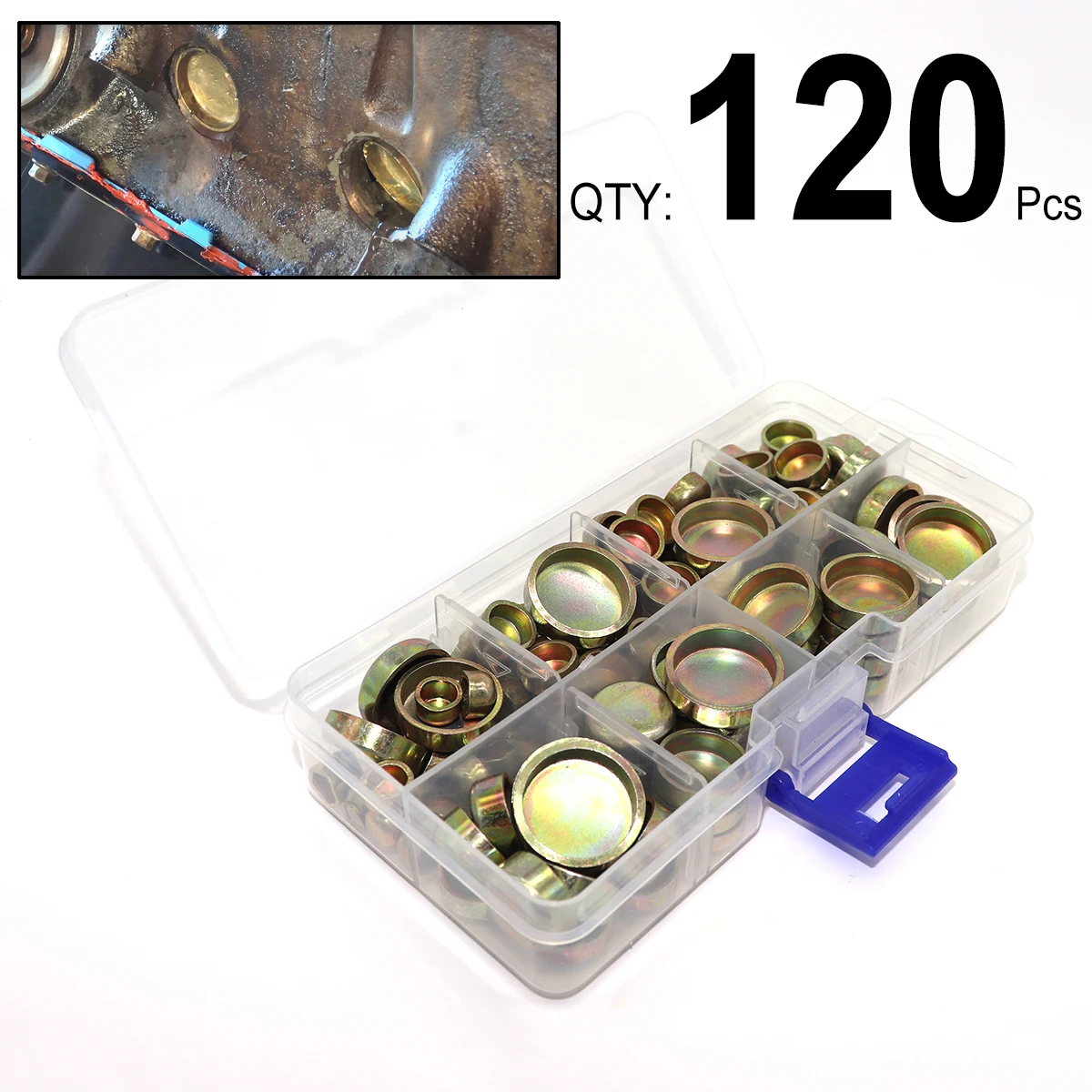 

120pc For VW Audi BMW Isuzu MINI Porsche Engine Core Plug Zinc Plated Freeze Expansion Cap Cylinder Head Block Welch Frost Cover