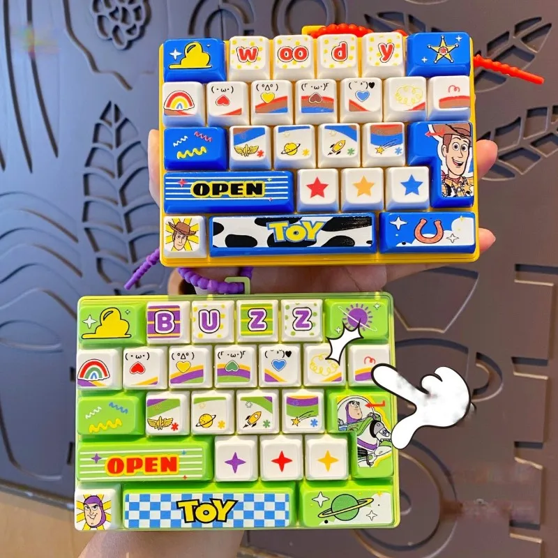 Toy Stories 26-Key Keycap Clicker Keyboard Keychain Button Key Cap