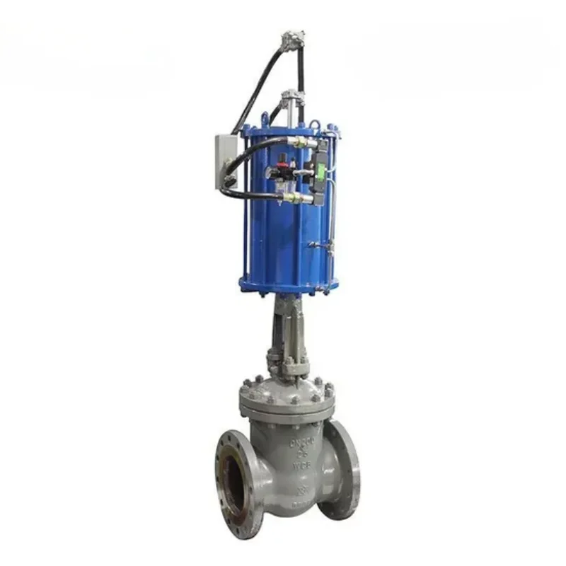Electric Linear Pneumatic Gate Valves for Water Air Oil-High Temperature Flow Control Industrial Valve