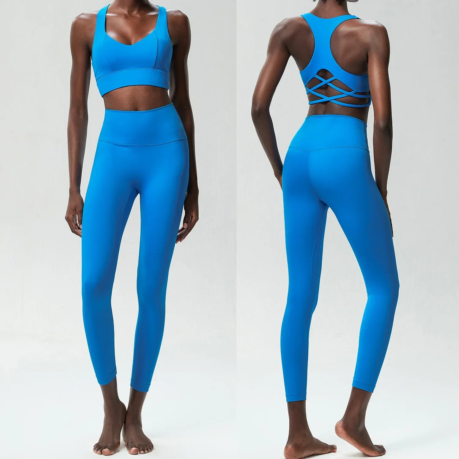 

2 Piece Women Yoga Set Buttery Soft Workout Clothing Gym Wear High Waist Leggings Crop Sports Bra Fitness Sports Suits