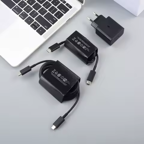 Original Samsung C55 A55 A56 F55 45W PD Charger EU Super Fast Charge Adapter For Galaxy S25 S24 S23 S22 FE Note20 Ultra Tab S9+