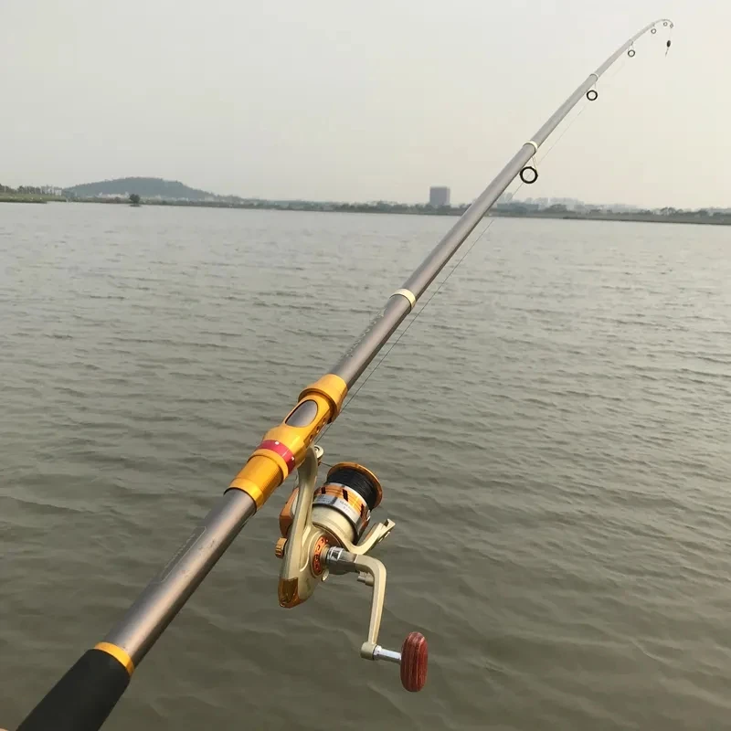 Carbon Far-Throw Rod 2.1-3.6M Hard Pole For Catch Giant Fish Telescopic Travel Spinning Boat Rod Carp Fishing Supplies