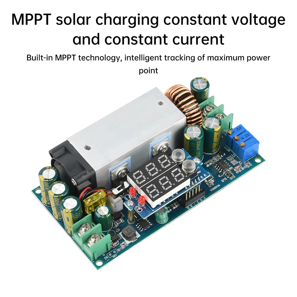 DC 10~75V to DC 2~60v 20A Buck Power Supply Voltage Current Adjustable Voltage Regulator Module MPPT Solar Controller
