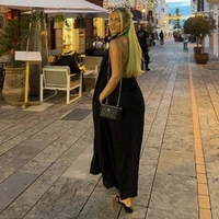 Dresses Summer Women's 2026 New Neck-Hanging Elegant Long Holiday Dress Women Street Chic Youth Loose Fashion Dress - Image 3