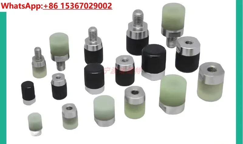 5pcs Stainless steel polyurethane briquettes,shock absorbers,bolts,cylinders,anti-collision pads, pressure head rubber